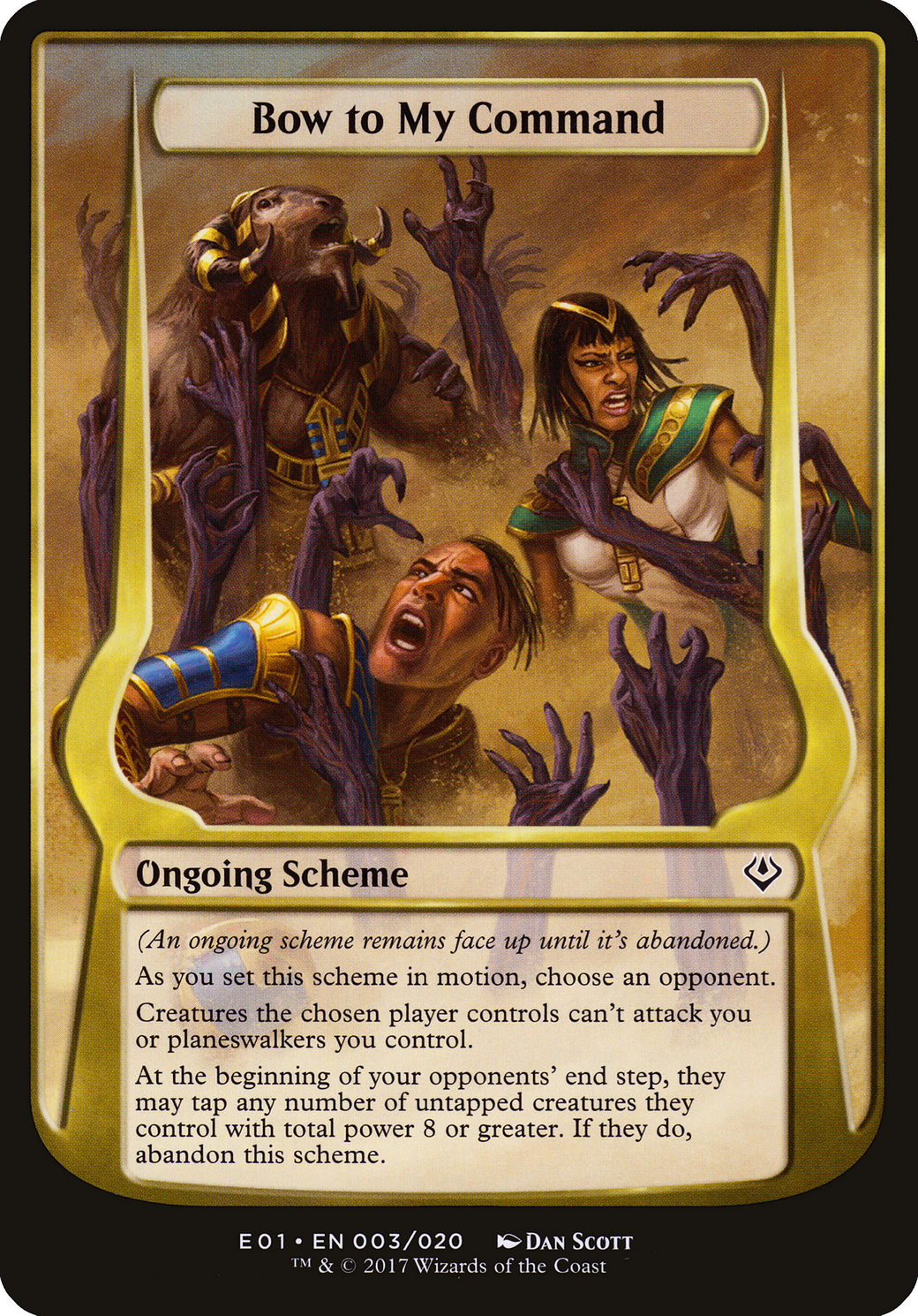 Bow to My Command (Archenemy: Nicol Bolas) (OVER-003) - Archenemy: Nicol Bolas Schemes