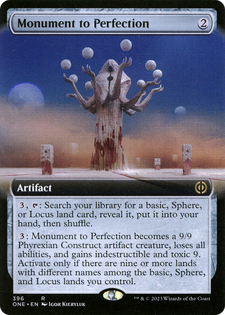 Monument to Perfection (Extended Art) (ONE-396) - Phyrexia: All Will Be One: (Extended Art) Foil