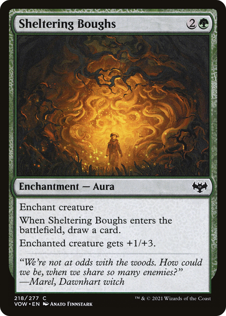 Sheltering Boughs (VOW-218) - Innistrad: Crimson Vow Foil