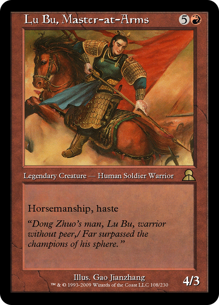 Lu Bu, Master-at-Arms (ME3-108) - Masters Edition III Foil