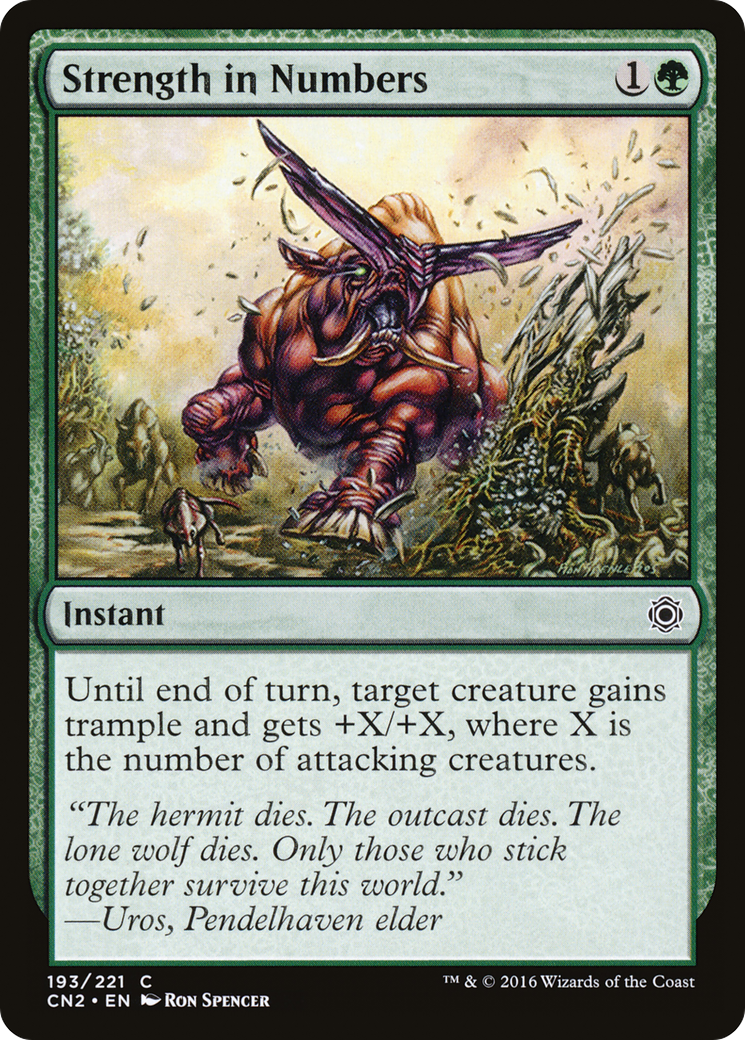 Strength in Numbers (CN2-193) - Conspiracy: Take the Crown Foil