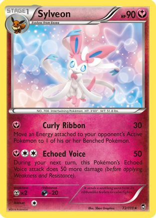 Sylveon 072  - Reverse Holofoil XY  Furious Fists - Rare