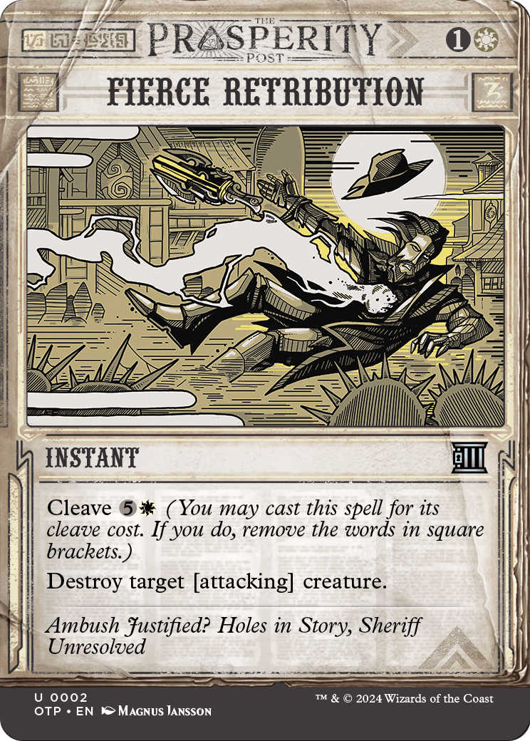 Fierce Retribution (OTP-002) - Breaking News: (Showcase) (Borderless)