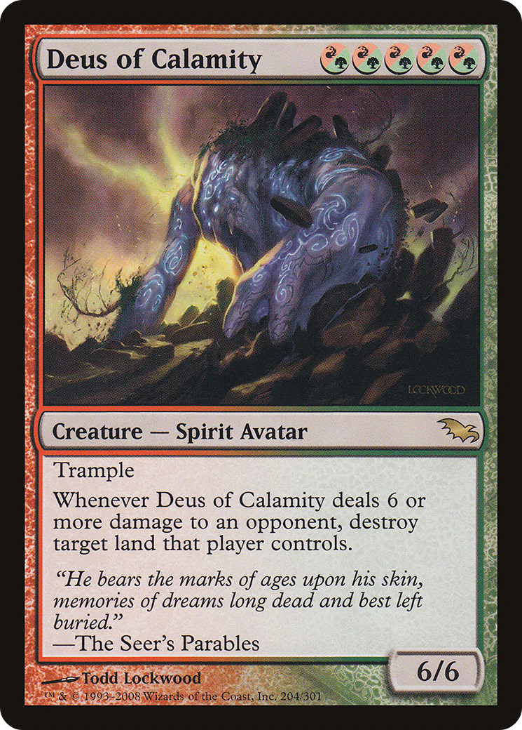 Deus of Calamity (SHM-204) - Shadowmoor Foil