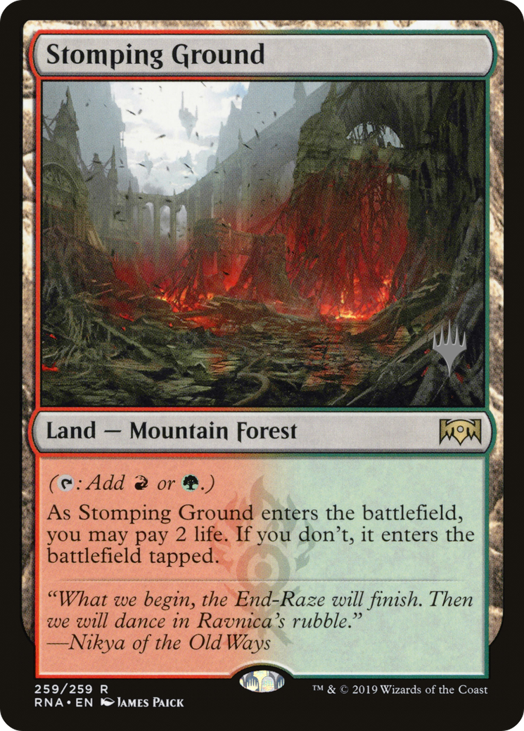Stomping Ground (PPELD-259P) - Ravnica Allegiance Promos