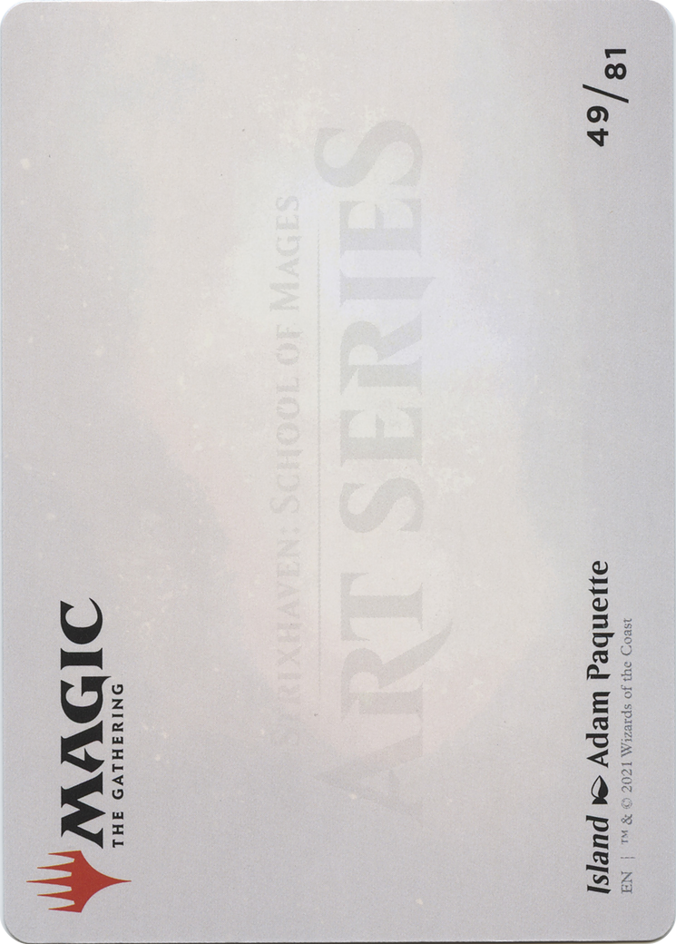 Island // Island (ASTX-049) - Strixhaven Art Series (Borderless) Foil