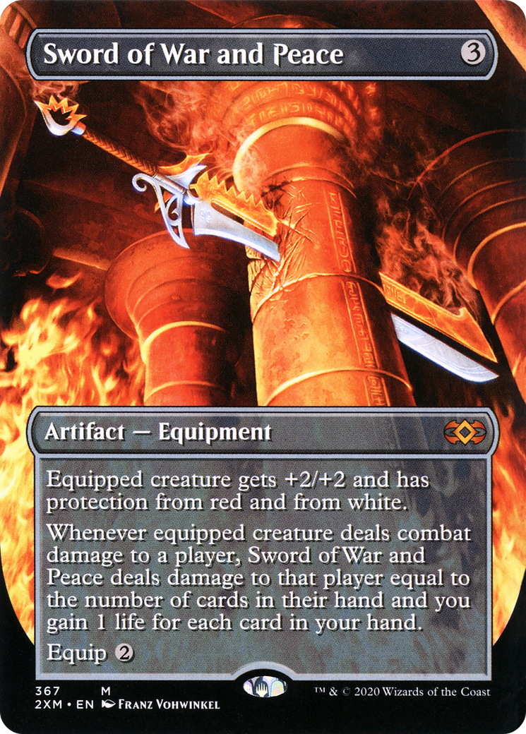 Sword of War and Peace (Borderless) (2XM-367) - Double Masters Foil