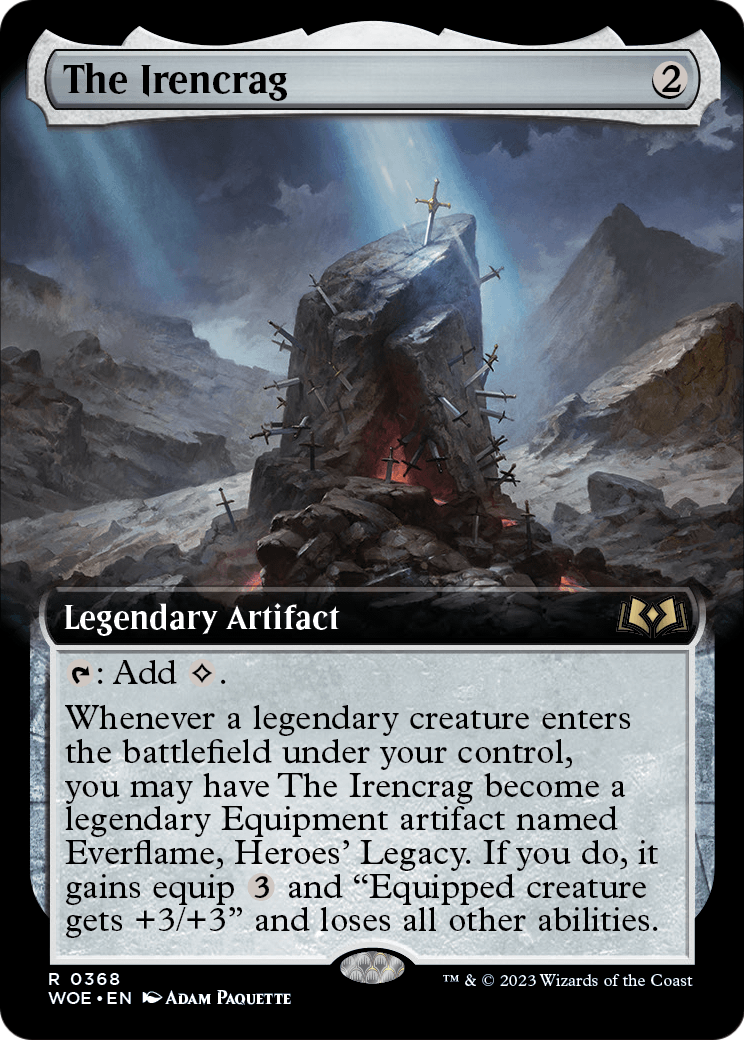 The Irencrag (Extended Art) (WOE-368) - Wilds of Eldraine: (Extended Art)