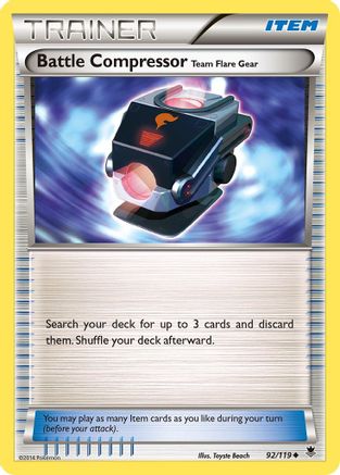 Battle Compressor 092  - Reverse Holofoil XY  Phantom Forces - Uncommon