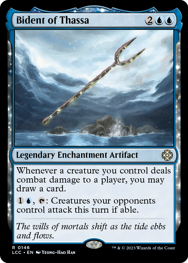 Bident of Thassa (LCC-146) - The Lost Caverns of Ixalan Commander: (enchantment)