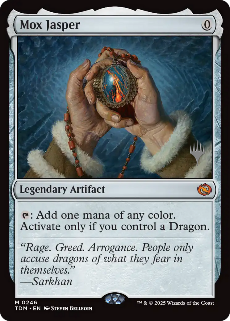 Mox Jasper (PPTDM-246) - Promo Pack: Tarkir: Dragonstorm Foil