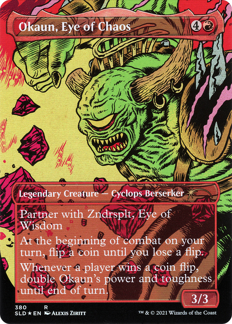 Okaun, Eye of Chaos (SLD-380) - Secret Lair Drop (Borderless) Foil