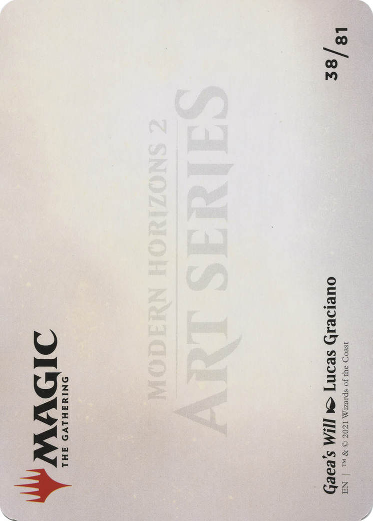Gaea's Will // Gaea's Will (AMH2-038) - Modern Horizons 2 Art Series (Borderless) Foil