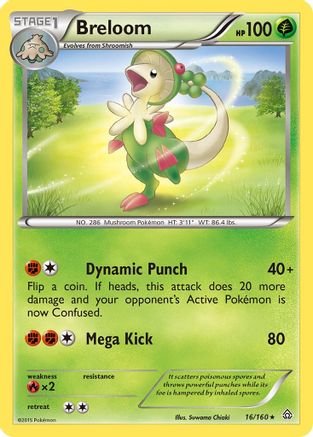 Breloom  XY  Primal Clash - Rare