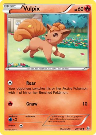 Vulpix 020  XY  Primal Clash - Common