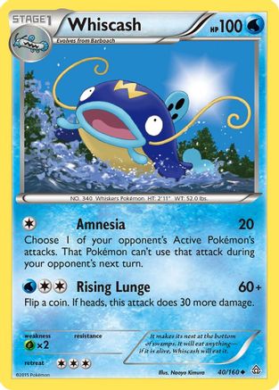 Whiscash  XY  Primal Clash - Uncommon