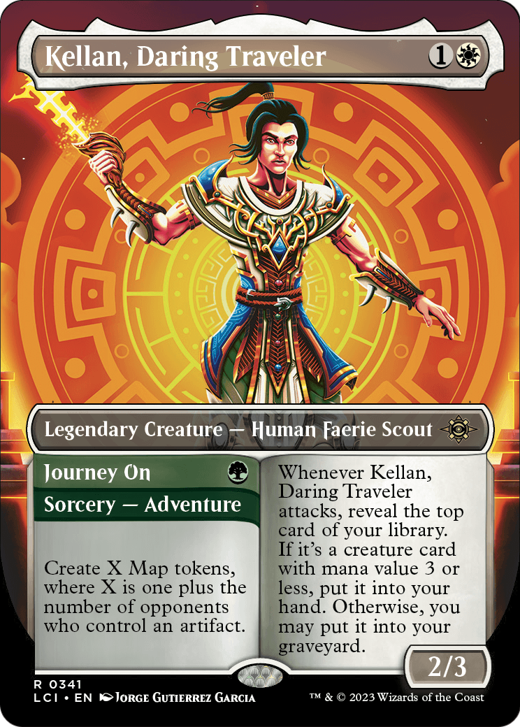 Kellan, Daring Traveler (Borderless) (LCI-341) - The Lost Caverns of Ixalan