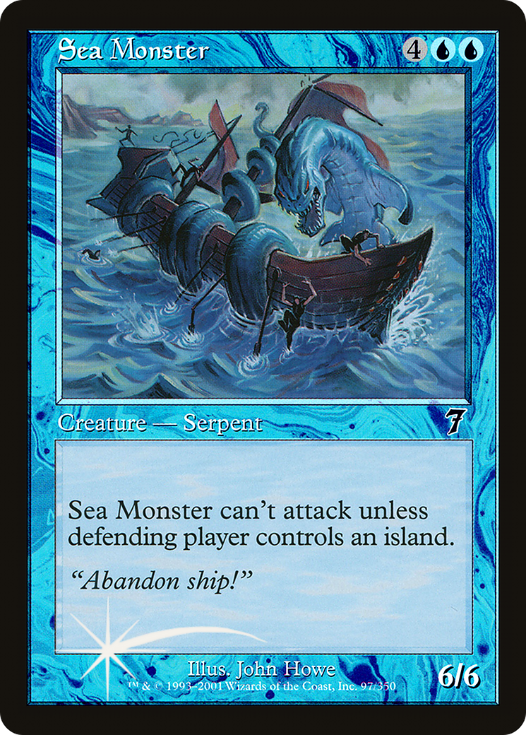 Sea Monster (7ED-97★) - 7th Edition Foil