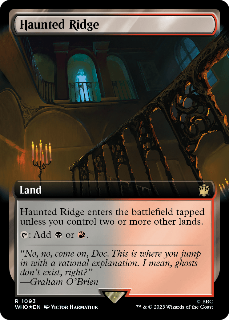 Haunted Ridge (Extended Art) (Surge Foil) (WHO-1093) - Doctor Who: (Extended Art) Foil