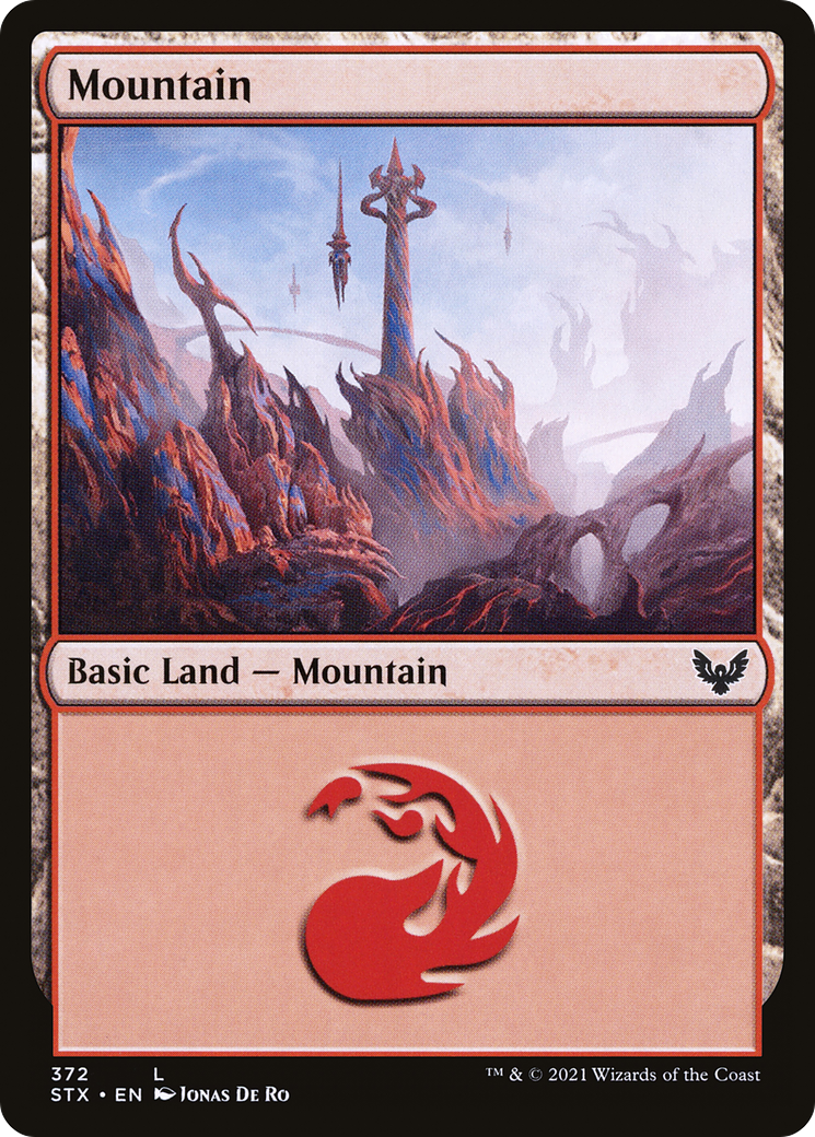 Mountain (372) (STX-372) - Strixhaven: School of Mages Foil