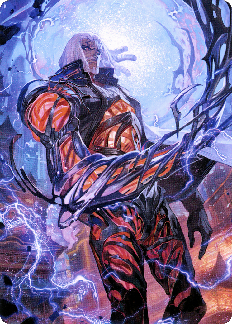 Tezzeret, Betrayer of Flesh // Tezzeret, Betrayer of Flesh (ANEO-054) - Neon Dynasty Art Series (Borderless)