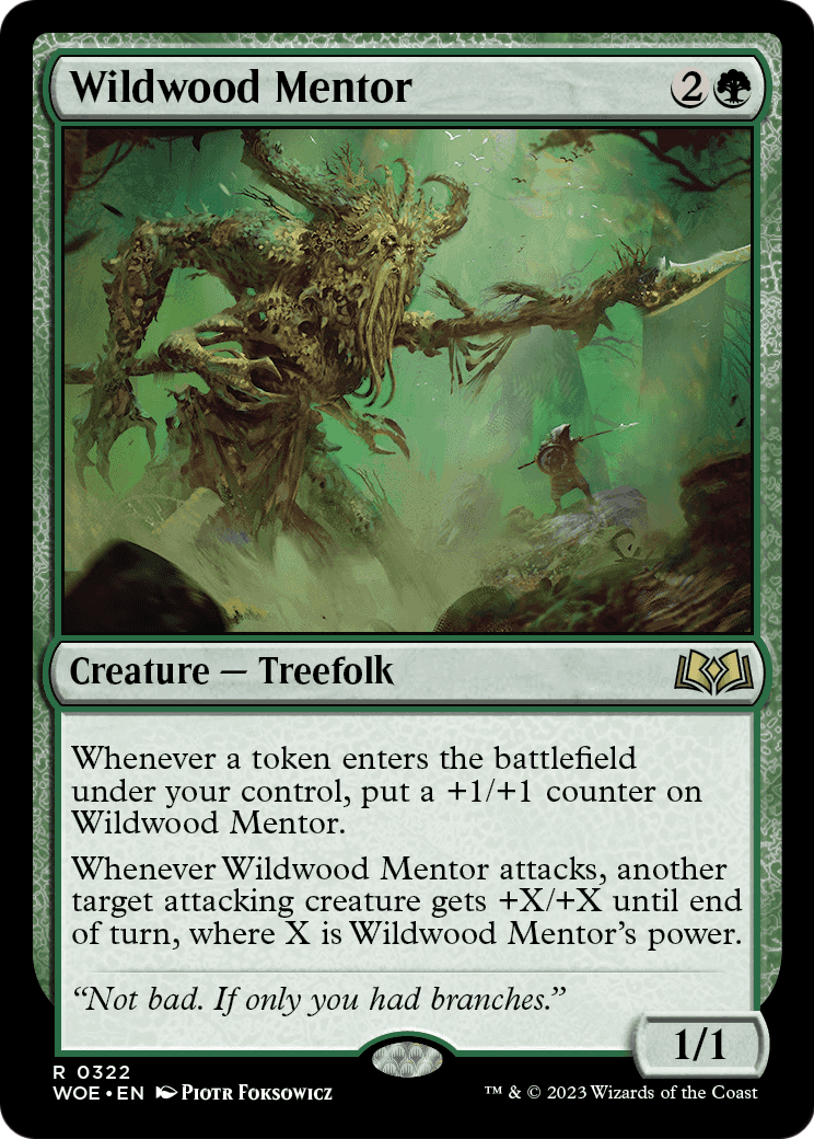 Wildwood Mentor (WOE-322) - Wilds of Eldraine