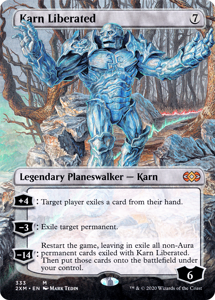Karn Liberated (Borderless) (2XM-333) - Double Masters Foil