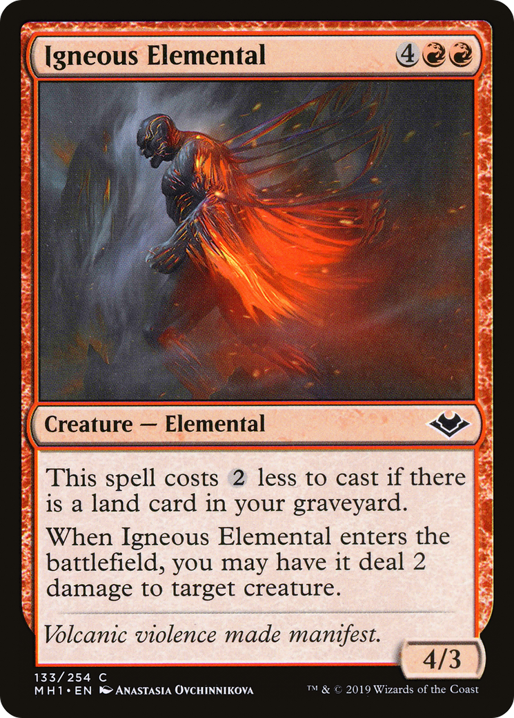 Igneous Elemental (MH1-133) - Modern Horizons Foil