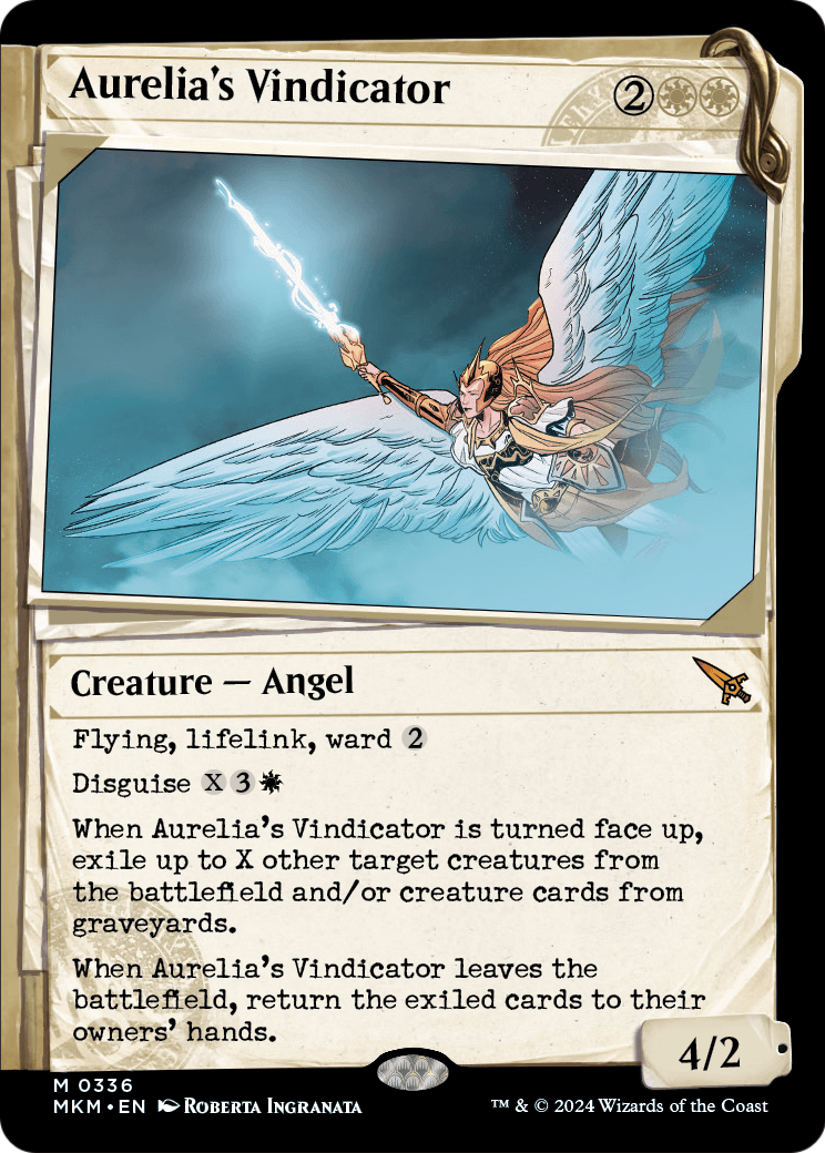 Aurelia's Vindicator (Showcase) (MKM-336) - Murders at Karlov Manor: (Showcase) Foil