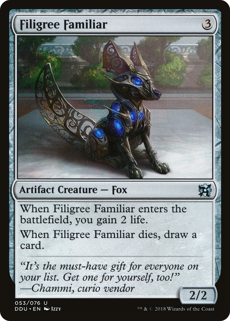 Filigree Familiar (DDU-053) - Duel Decks: Elves vs. Inventors