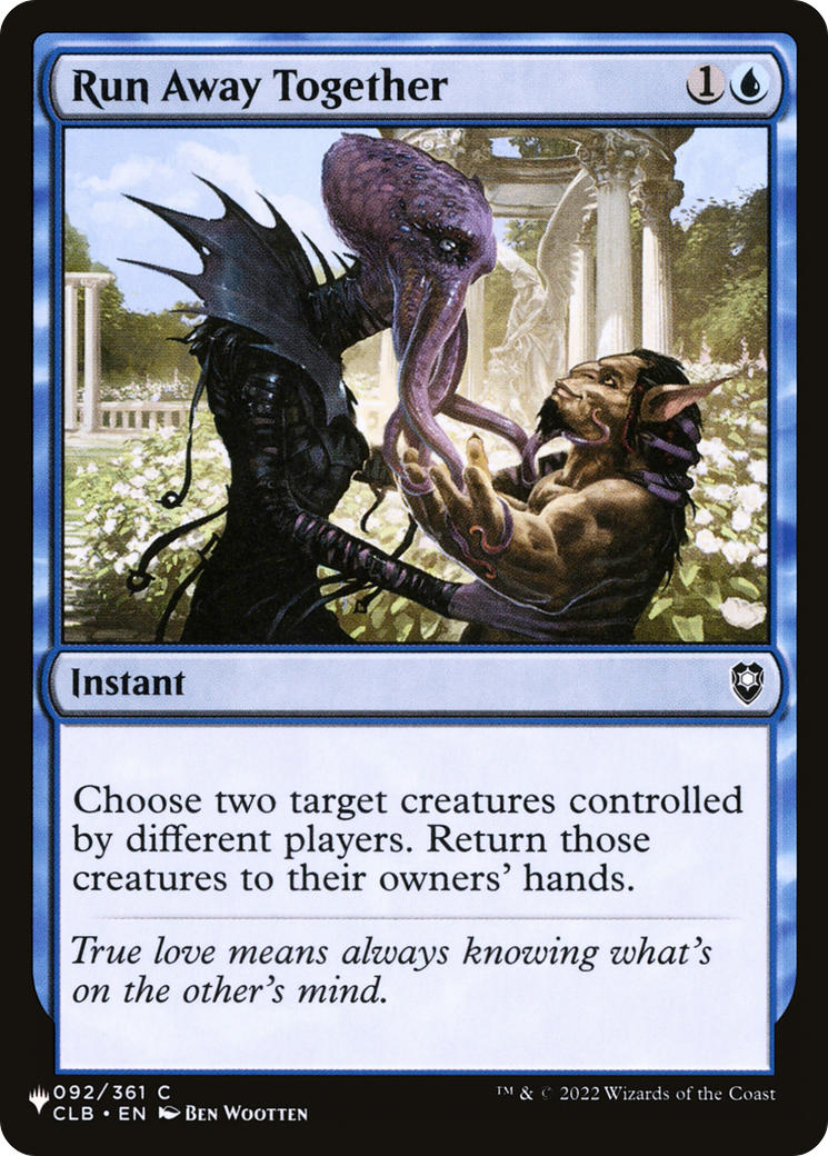 Run Away Together (LIST-CLB-92) - The List