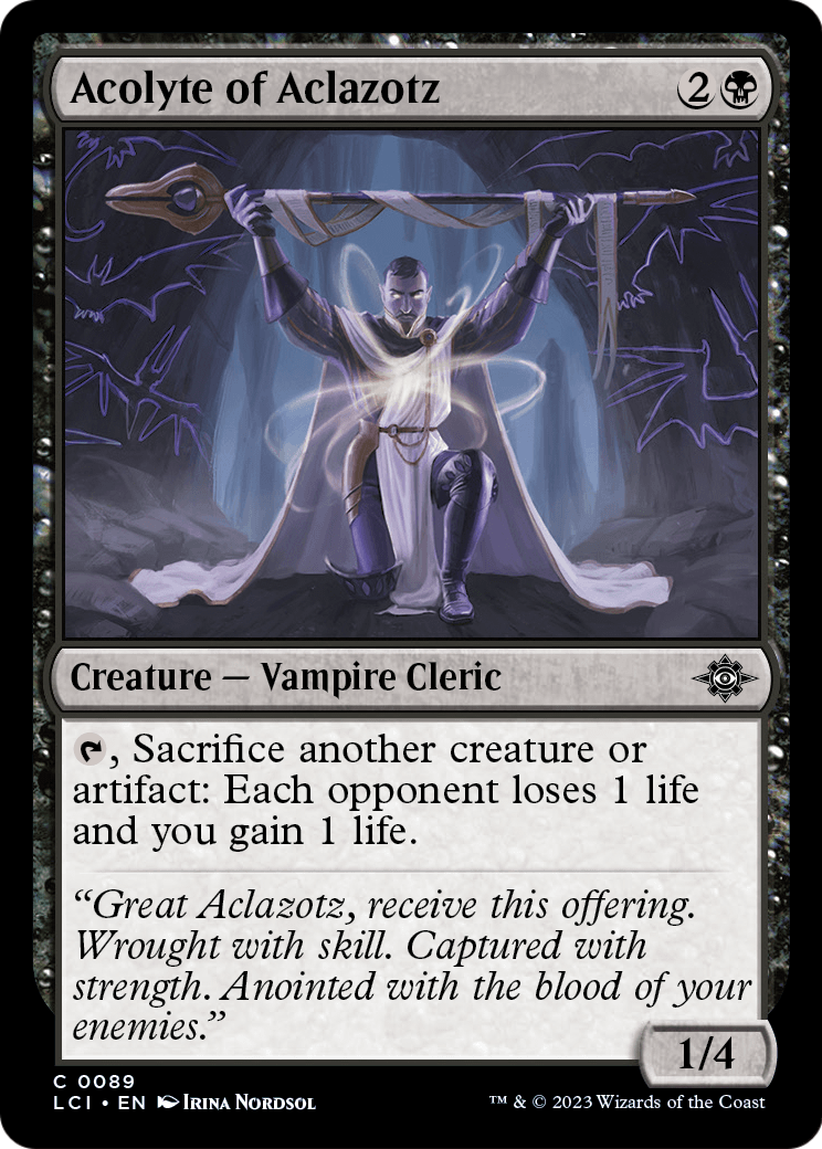 Acolyte of Aclazotz (LCI-089) - The Lost Caverns of Ixalan