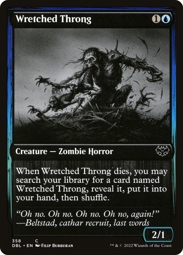 Wretched Throng (DBL-358) - Innistrad: Double Feature Foil