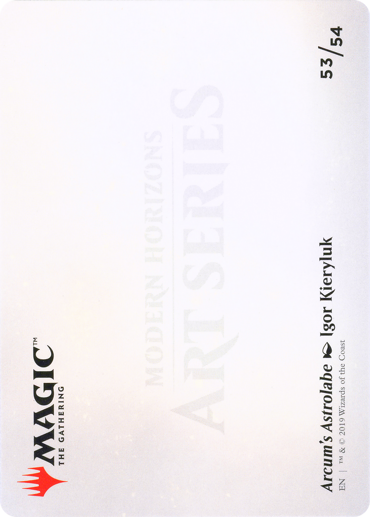 Arcum's Astrolabe // Arcum's Astrolabe (AMH1-053) - Modern Horizons Art Series (Borderless)