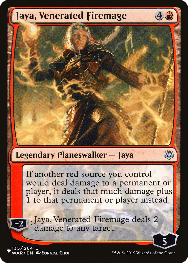 Jaya, Venerated Firemage (LIST-WAR-135) - The List