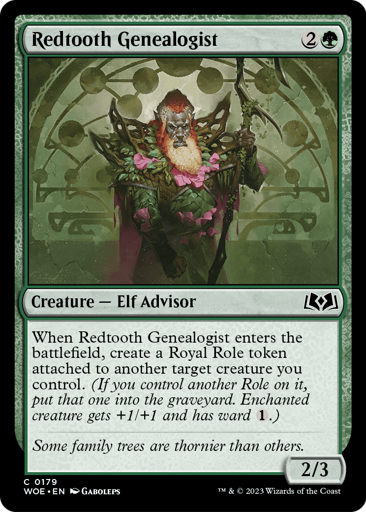 Redtooth Genealogist (WOE-179) - Wilds of Eldraine