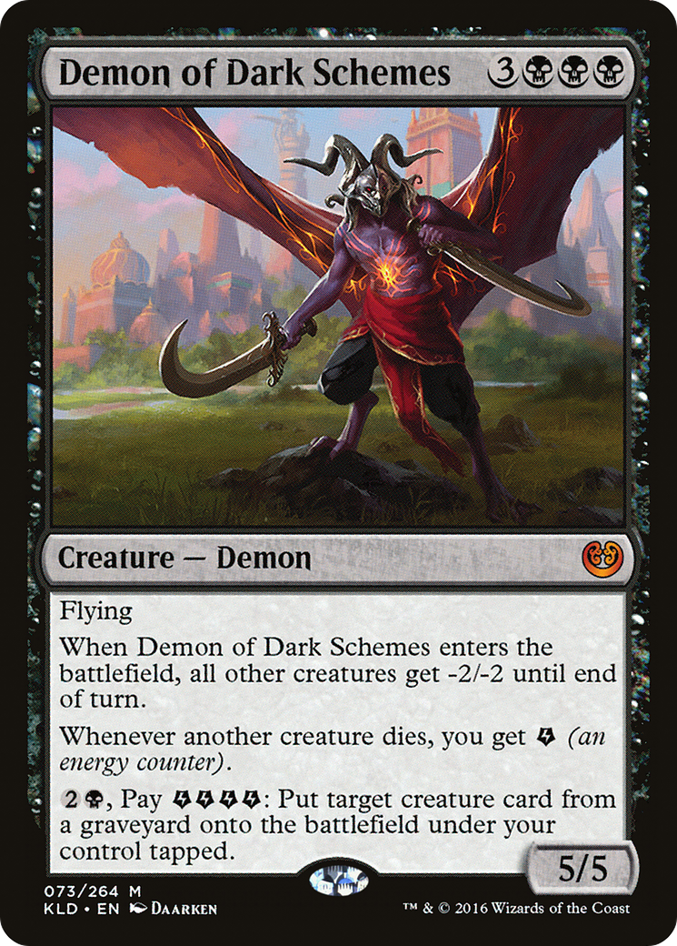 Demon of Dark Schemes (KLD-073) - Kaladesh