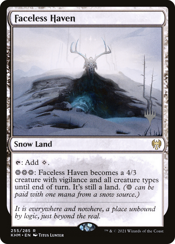 Faceless Haven (PPKHM-255) - Kaldheim Promos: (snow) Foil