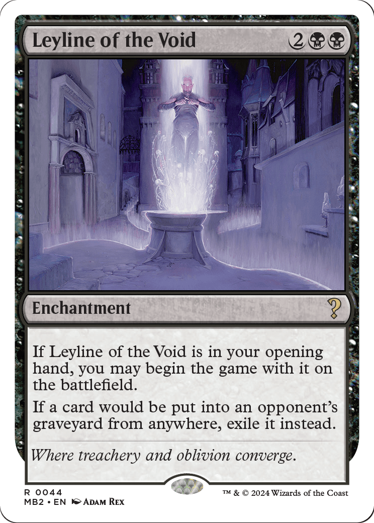 Leyline of the Void (White Border) (MB2-044) - Mystery Booster 2
