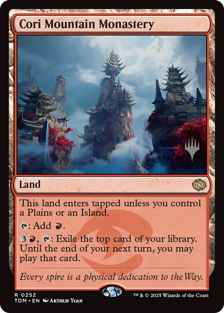 Cori Mountain Monastery (PPTDM-252) - Promo Pack: Tarkir: Dragonstorm Foil