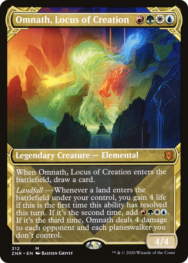 Omnath, Locus of Creation (Showcase) (ZNR-312) - Zendikar Rising: (Showcase)