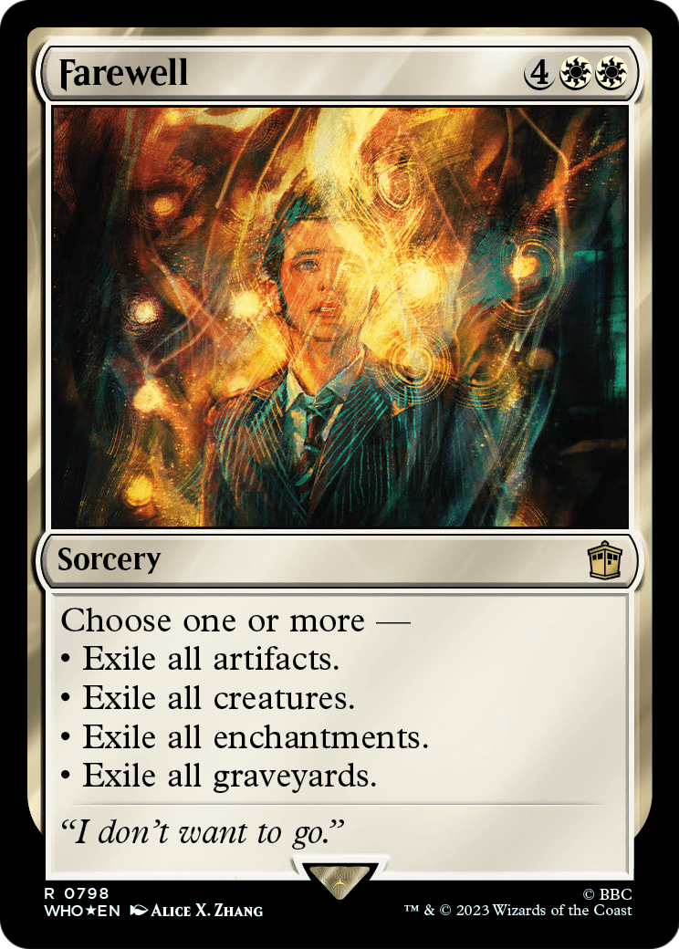 Farewell (Surge Foil) (WHO-798) - Doctor Who Foil