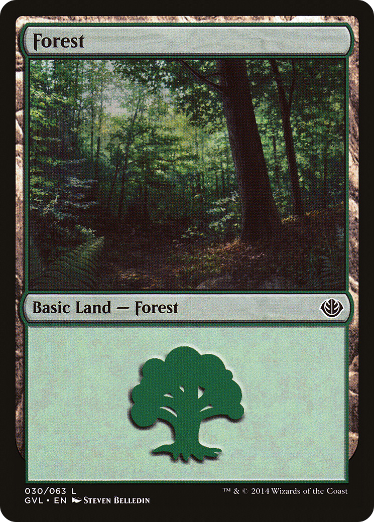 Forest (30) (Garruk vs Liliana) (DD3-030) - Duel Decks Anthology: Garruk vs. Liliana