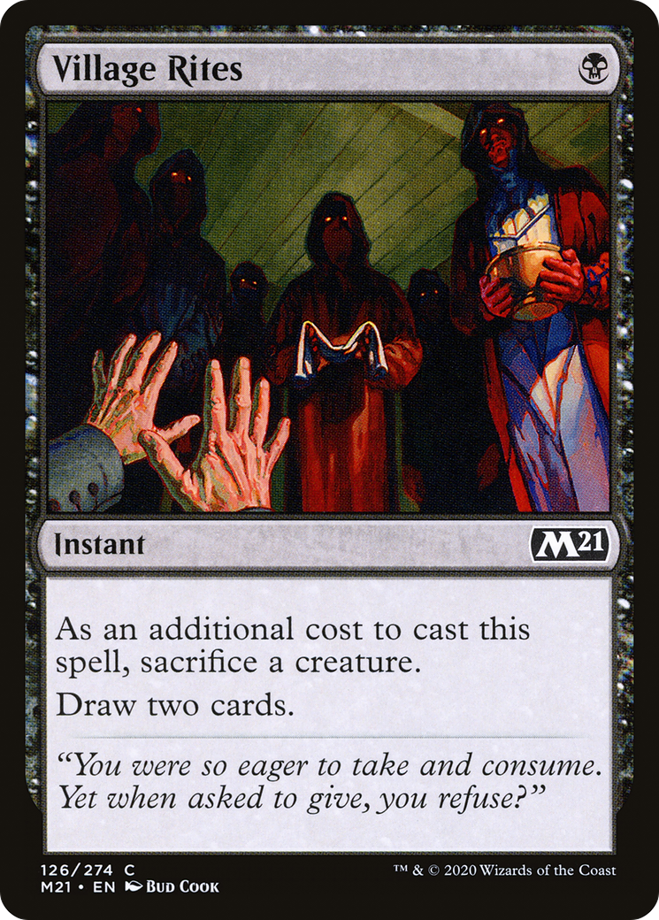 Village Rites (M21-126) - Core Set 2021 Foil