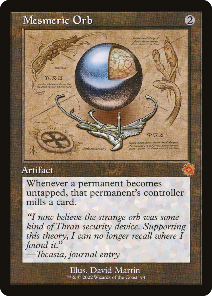 Mesmeric Orb (Schematic) (BRR-094) - The Brothers' War Retro Artifacts Foil