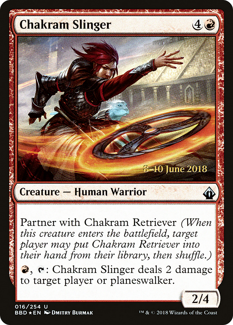 Chakram Slinger (LARP-016) - Battlebond Promos Foil