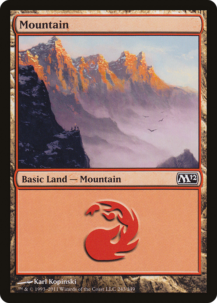 Mountain (243) (M12-243) - Magic 2012 Foil