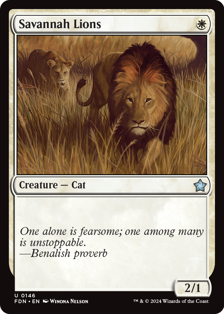 Savannah Lions (FDN-146) - Foundations
