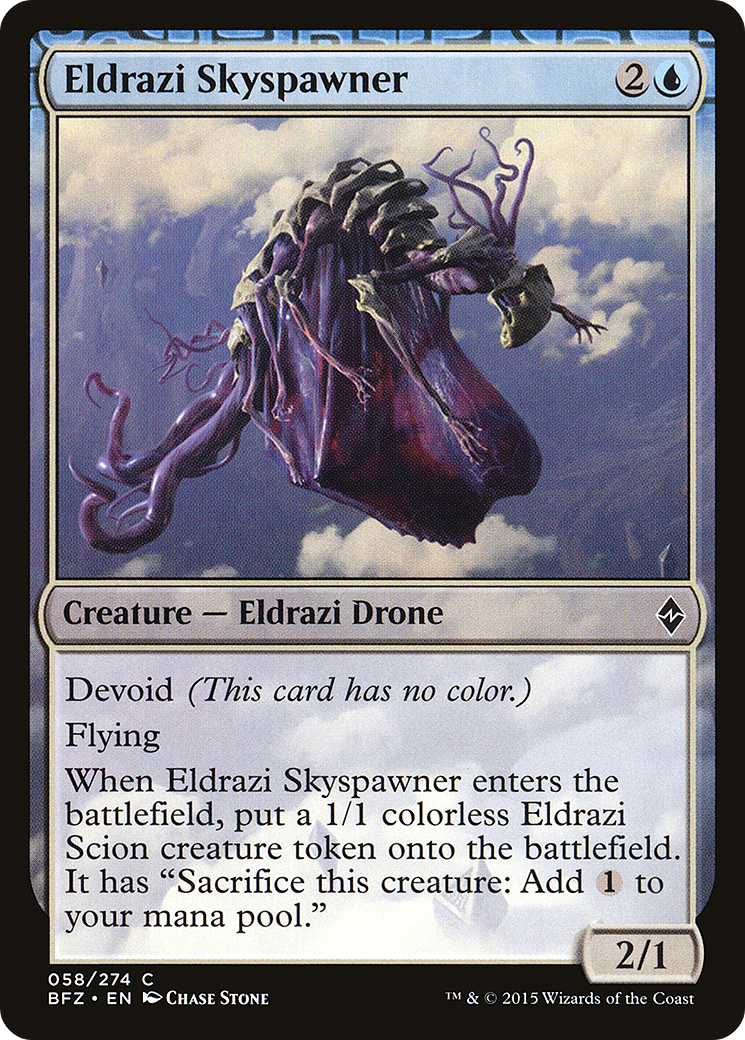 Eldrazi Skyspawner (BFZ-058) - Battle for Zendikar: (devoid)
