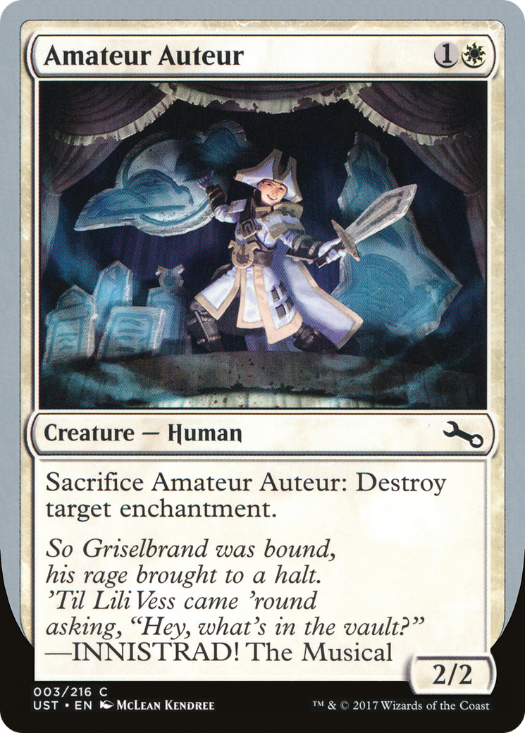 Amateur Auteur (B) (UST-03B) - Unstable Foil